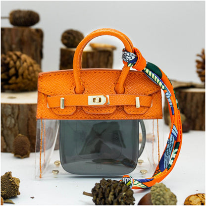 Mini Birkin Transparent – Keychain & AirPods Case