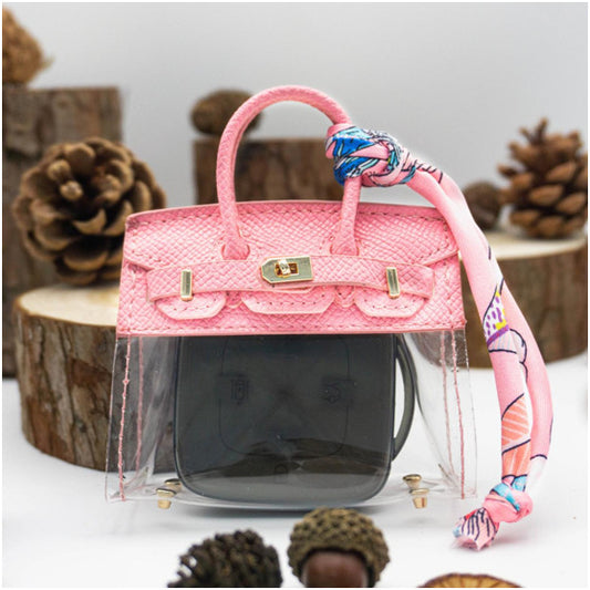Mini Birkin Transparent – Keychain & AirPods Case